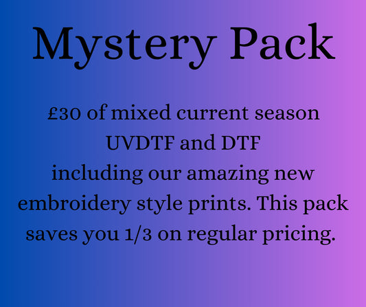 UV-DTF and DTF Transfer - Mystery Pack  £30 Value