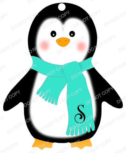 UVDTF Transfer - Penguin Transfer for Woodform Crafts Penguin Bauble (Bespoke)