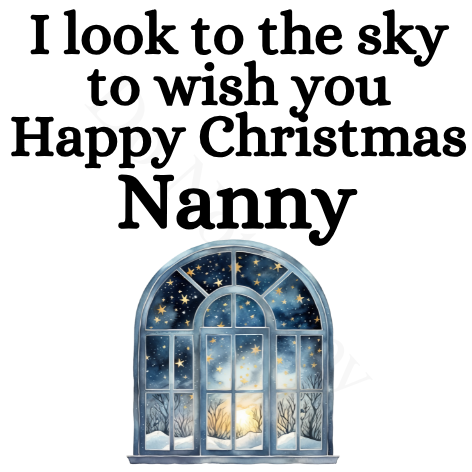 UV-DTF Transfer - I look to the sky Christmas solar light design UVDTF