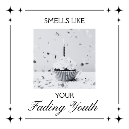 Vinyl Transfer - Funny Candle label 6cm tall. Mixed options available