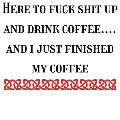 Digital Download - Rude tea/coffee mugs - Set of 4
