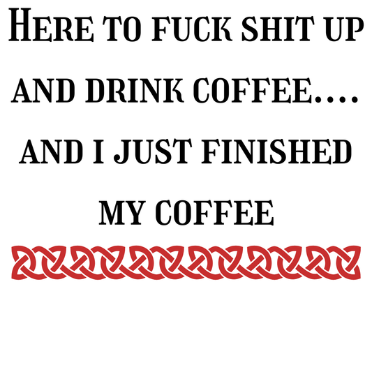 Digital Download - Rude tea/coffee mugs - Set of 4