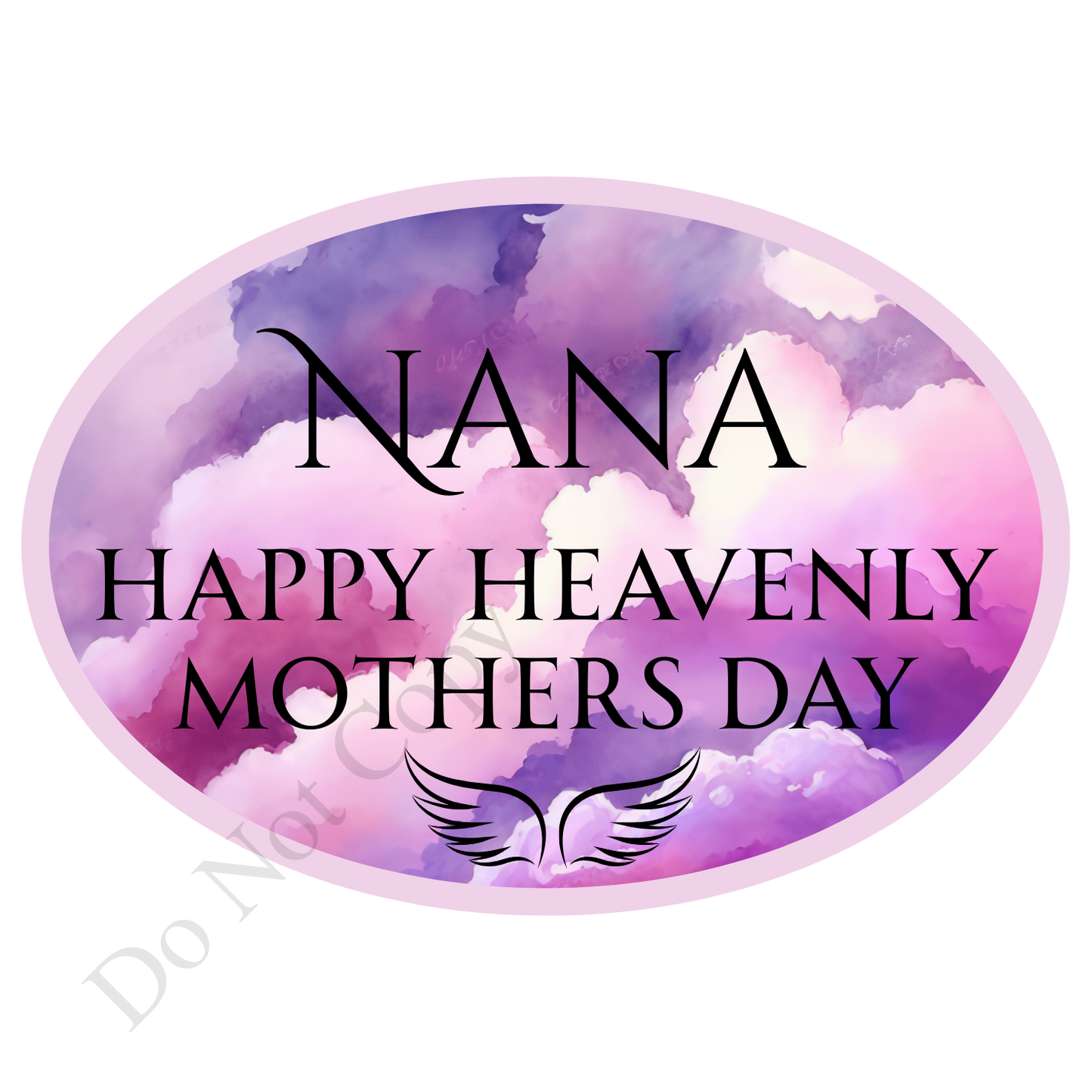 UVDTF Transfer - Beautiful Purple Hue Mothers Day Memorial Design for Solar Lights