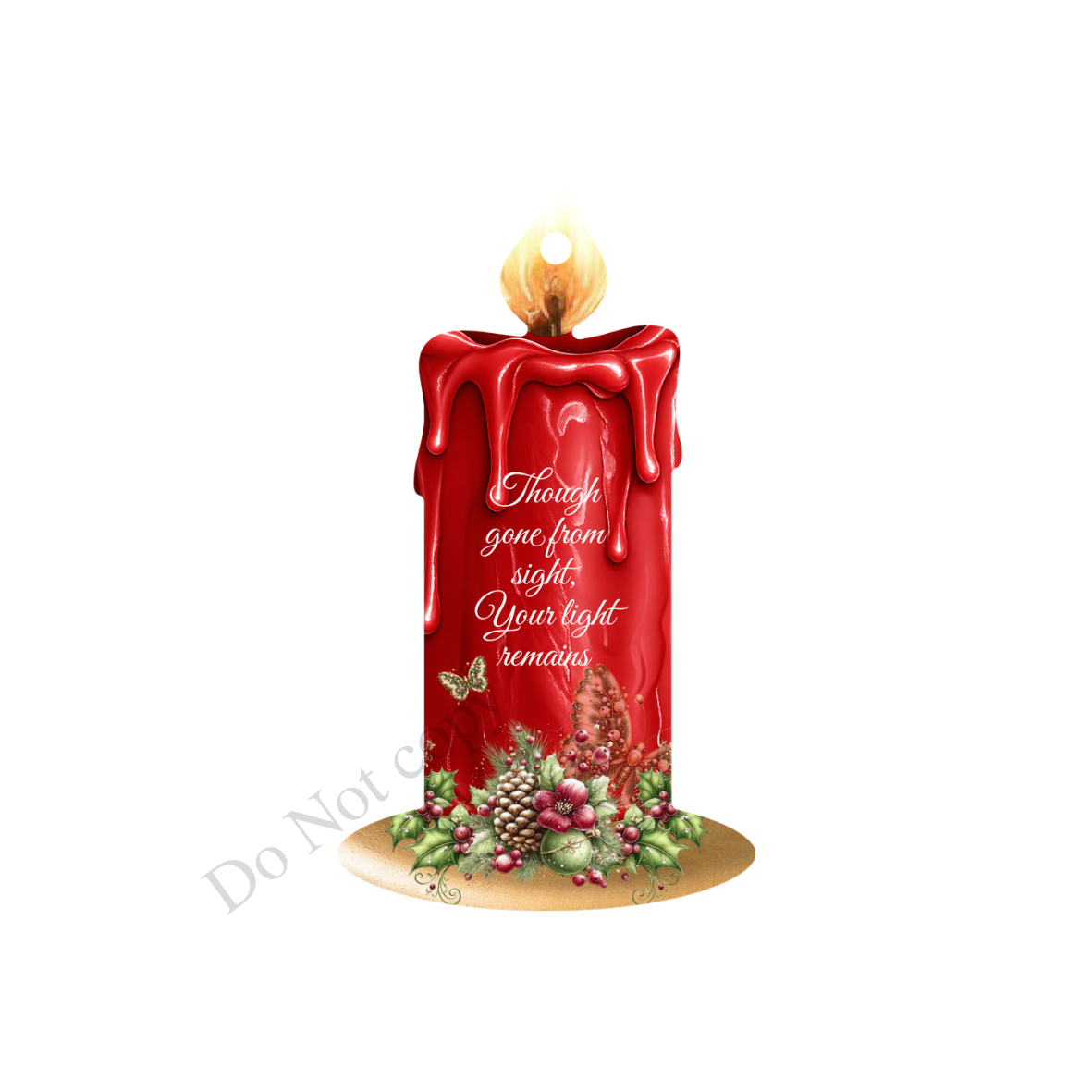 UV-DTF Transfer - Candle design (choice of colours) for woodform hangiing candles