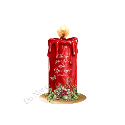UV-DTF Transfer - Candle design (choice of colours) for woodform hangiing candles
