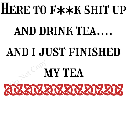 Digital Download - Rude tea/coffee mugs - Set of 4
