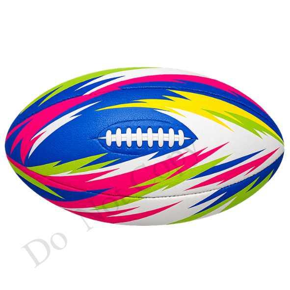 UVDTF Transfer - Vivid colour rugby ball suitable for keyrings  (Choice of Names)