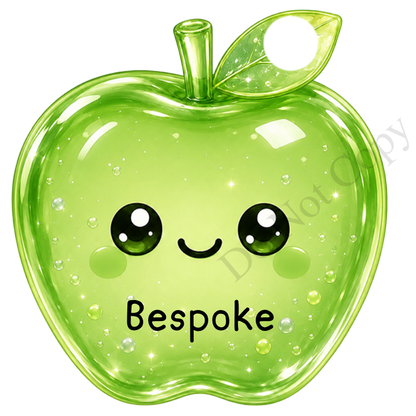 UVDTF Transfer - Cartoon Squishy Apple Cute Keyring Design (Bespoke)