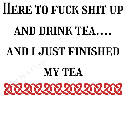 Digital Download - Rude tea/coffee mugs - Set of 4