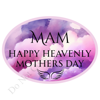 UVDTF Transfer - Beautiful Purple Hue Mothers Day Memorial Design for Solar Lights