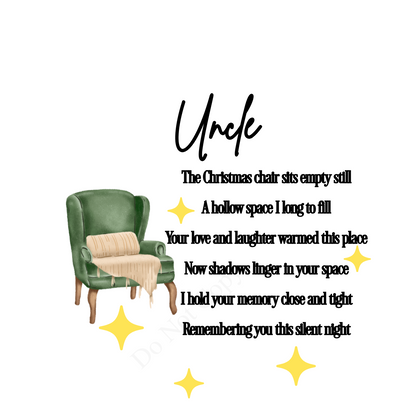 Digital Download - Christmas chair poem set - Set of 13