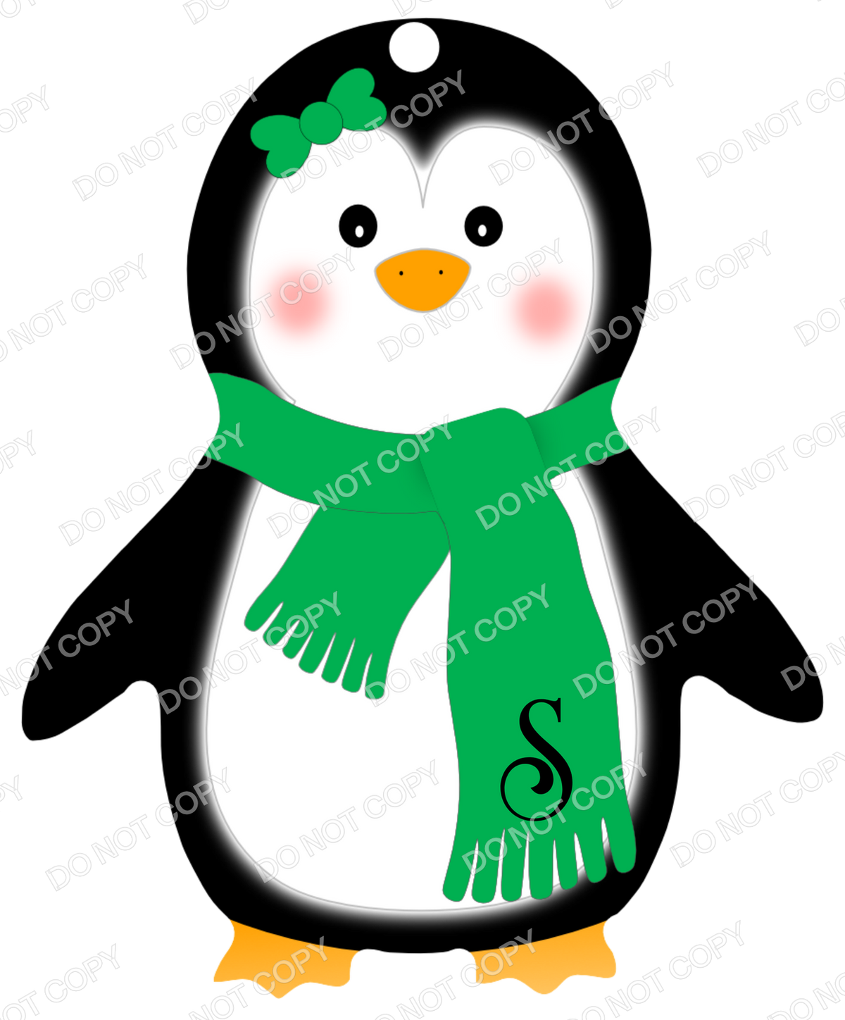 UVDTF Transfer - Penguin Transfer for Woodform Crafts Penguin Bauble (Bespoke)