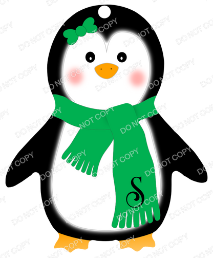 UVDTF Transfer - Penguin Transfer for Woodform Crafts Penguin Bauble (Bespoke)