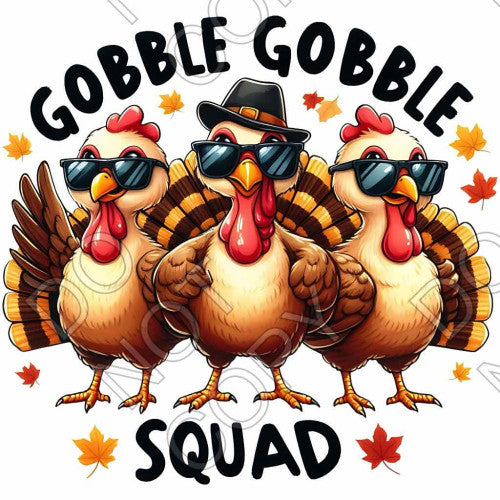 DTF Transfer - Gobble Gobble Squad