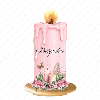 UV-DTF Transfer - Candle Design for Woodform Stand Tealights (Bespoke)