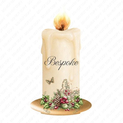 UV-DTF Transfer - Candle Design for Woodform Stand Tealights (Bespoke)