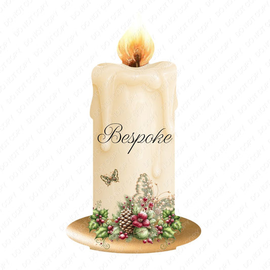 UV-DTF Transfer - Candle Design for Woodform Stand Tealights (Bespoke)