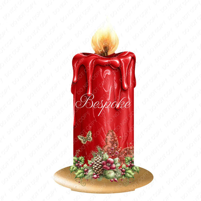 UV-DTF Transfer - Candle Design for Woodform Stand Tealights (Bespoke)