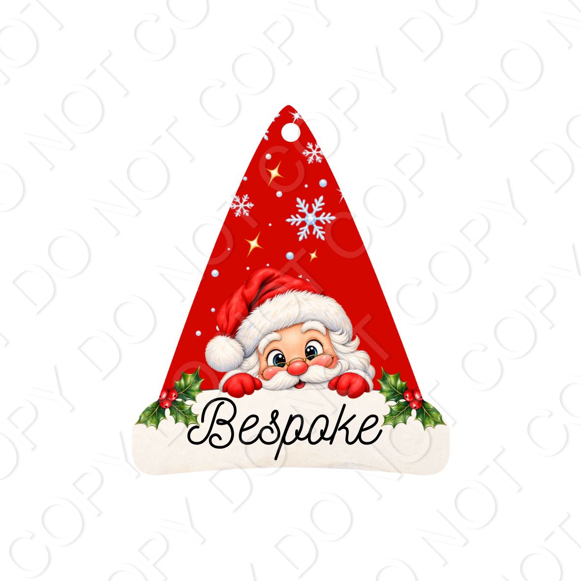UV-DTF Transfer - Santa/Elf Hat for Woodform Acrylic Shapes (Bespoke)