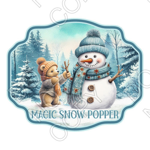 UV-DTF Transfer for Snow Popper - Magic Snow Popper