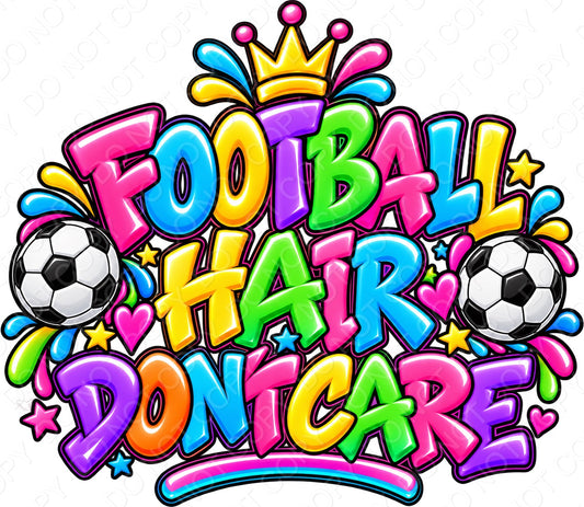 UV-DTF Transfer - Colourful Design for Woodform Bobble Holders (Football)