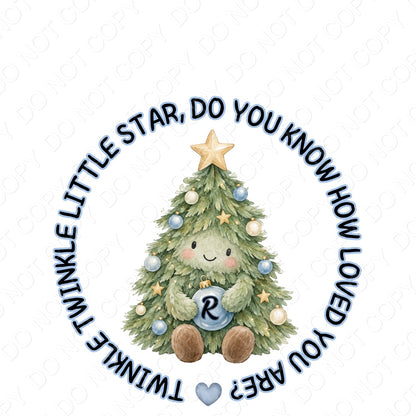 UV-DTF Transfer - Christmas Tree for Woodform Bauble (Bespoke)