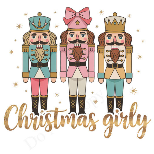DTF Transfer - Festive Girly Nutcracker design