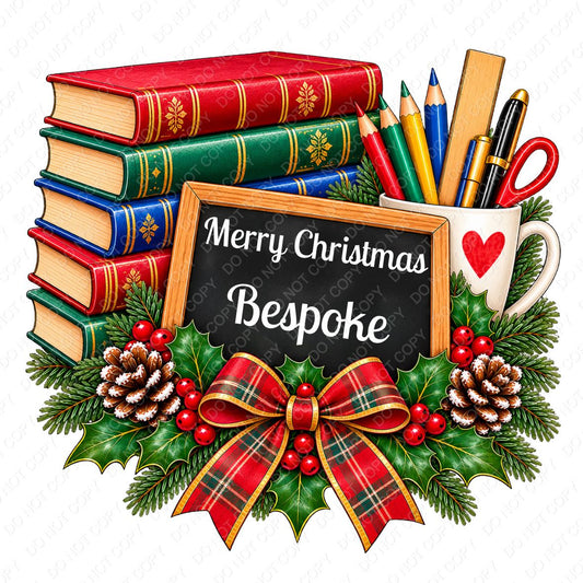 UVDTF Transfer - Merry Christmas to the Best Teacher Ever (Bespoke)