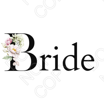 DTF Transfer - Bride Party Style 4