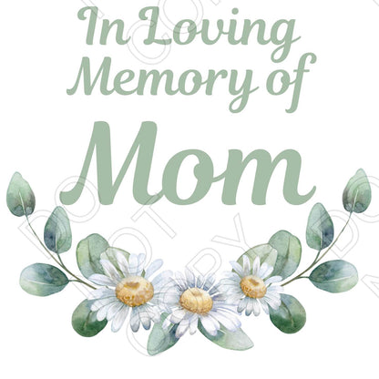 UV-DTF Transfer for Solar Garden Light - In Loving Memory (Daisies)