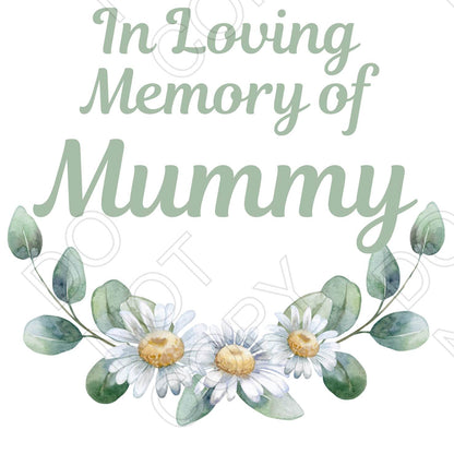UV-DTF Transfer for Solar Garden Light - In Loving Memory (Daisies)