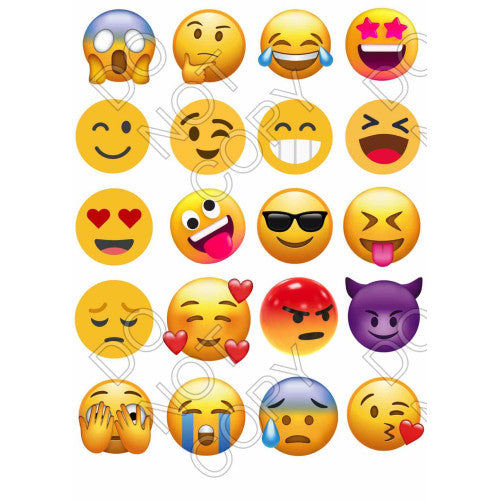 Style 70 - Emoji Sheet of Mix and Match UV-DTF Designs