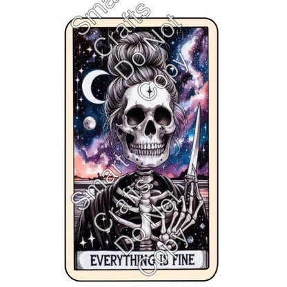 UV-DTF Transfer Halloween Tarot Cards - Two Sizes Available