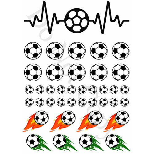 Style 45 - Football Sheet of Mix and Match UV-DTF Designs