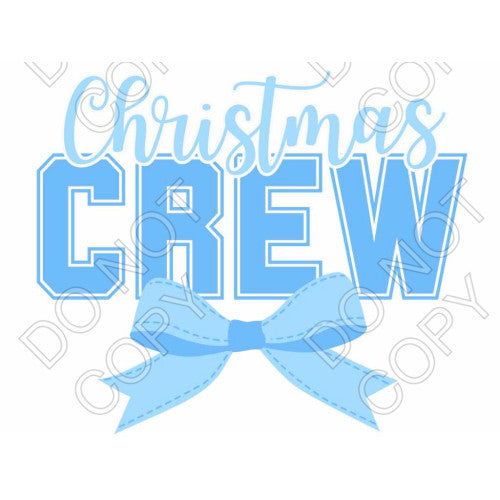 DTF Transfer - Christmas Crew with Bow