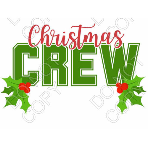 DTF Transfer - Christmas Crew with Bow