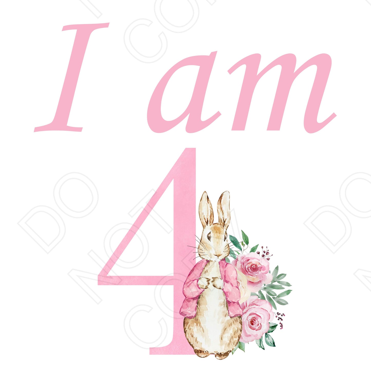DTF Transfer - I Am (Pink Rabbit)
