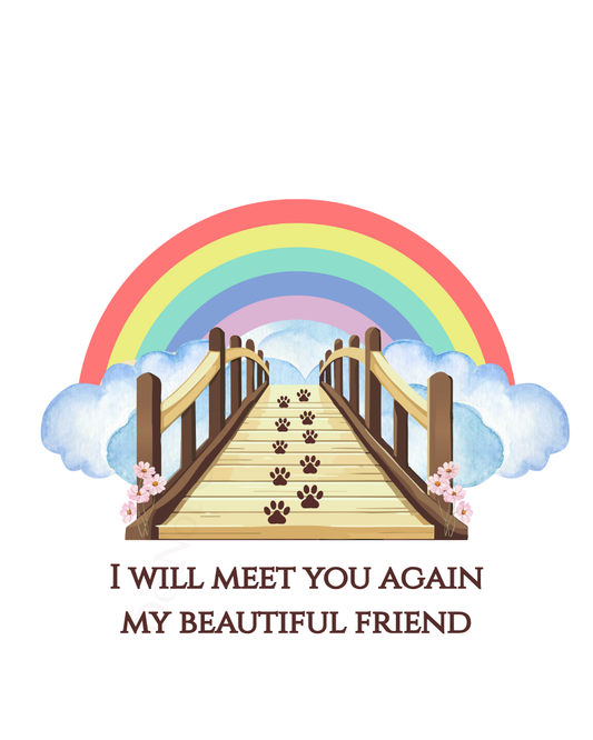 Digital Download - Pet memorial rainbow bridge
