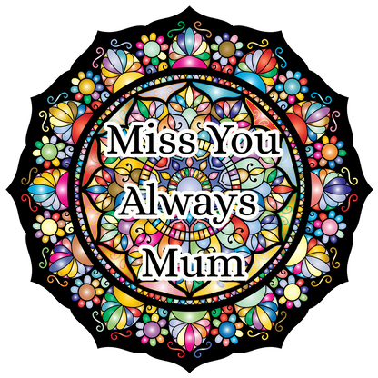UVDTF Transfer - Beautiful stained glass memorial style design in a range of sizes