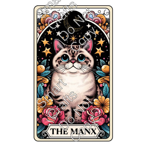 UV-DTF Transfer - Cat Tarot Cards - Two Sizes Available