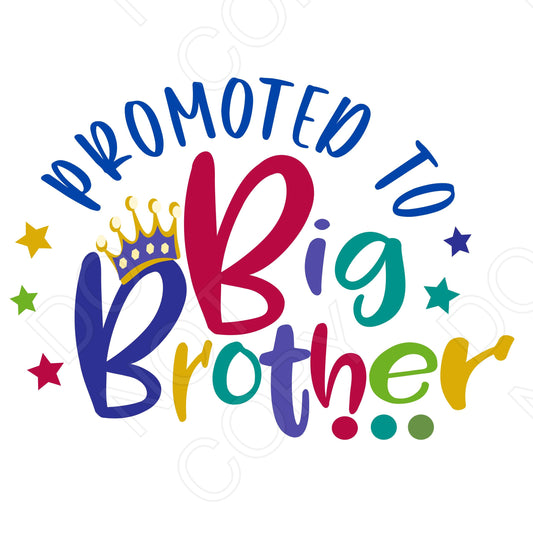 DTF Transfer - Promoted to Big Brother/Little Brother