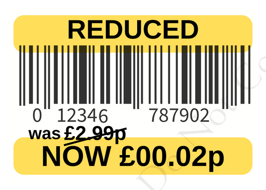 UVDTF Transfer - Funny reduced sticker 7x4cm