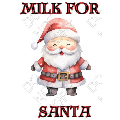 Digital Download - Milk for Santa - Set of 2