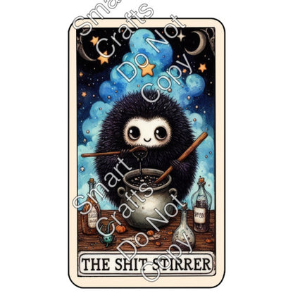 UV-DTF Transfer Halloween Tarot Cards - Two Sizes Available