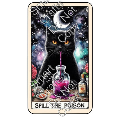 UV-DTF Transfer Halloween Tarot Cards - Two Sizes Available