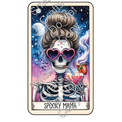 UV-DTF Transfer Halloween Tarot Cards - Two Sizes Available