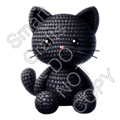 UV-DTF Transfer for Square Keyring - Halloween Crochet