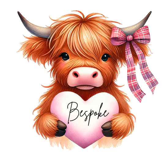 UV-DTF Transfer - Highland Cow Storage Jar Labels, Style 2 (Bespoke)