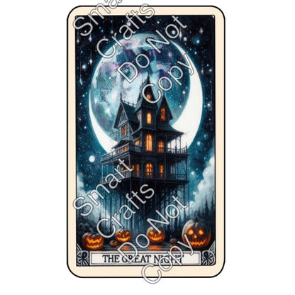 UV-DTF Transfer Halloween Tarot Cards - Two Sizes Available
