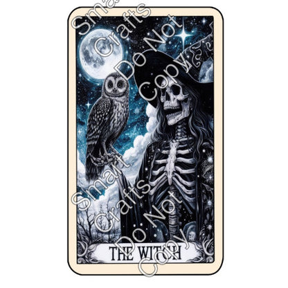 UV-DTF Transfer Halloween Tarot Cards - Two Sizes Available